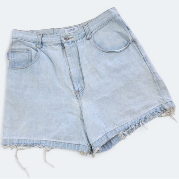 Vintage Cut-Off Esprit High Rise Shorts Mom Shorts Distressed Light was Size 11 - Picture 17 of 17